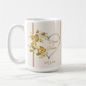 Mug Mariage doré personnalisé (Gauche)