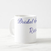 Mug Mariage douche violet ajouter nom date élégantstyl (Devant gauche)