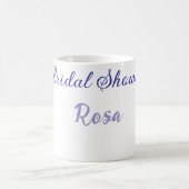 Mug Mariage douche violet ajouter nom date élégantstyl (Centre)