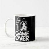 Mug Mariage drôle de mariée marié bug Game Over (Gauche)