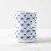 Mug Mariage Elégant avec Ruban Bleu (Centre)