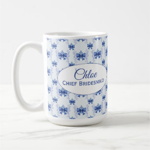 Mug Mariage Elégant avec Ruban Bleu