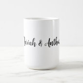 Mug Mariage Élégant Créatif Classique Noir Blanc (Centre)