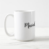 Mug Mariage Élégant Créatif Classique Noir Blanc (Gauche)
