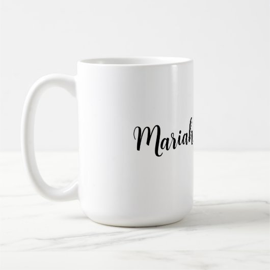 Mug Mariage Élégant Créatif Classique Noir Blanc (Gauche)