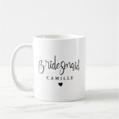 Mug Mariage Elégant de Bridesmaid (Gauche)