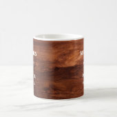 Mug Mariage en Grain de Bois de Grange Rustique (Centre)