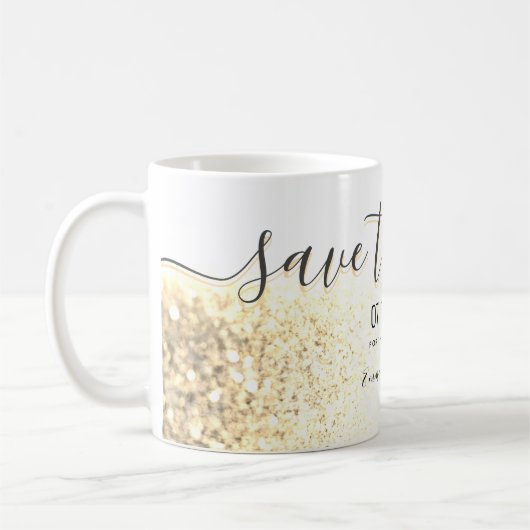 Mug Mariage Enregistrer La Date Invitation (Gauche)