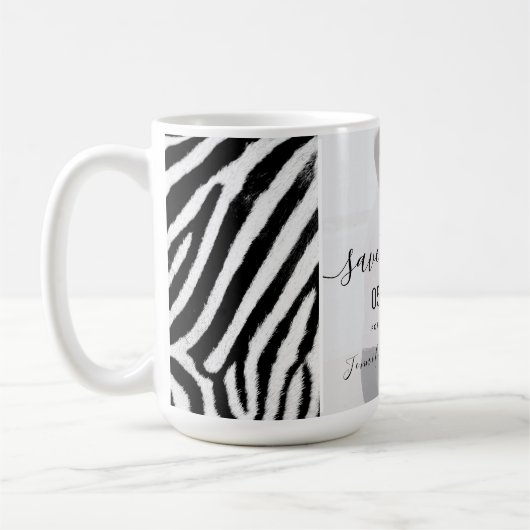Mug Mariage Enregistrer La Date Invitation (Gauche)