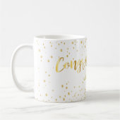 Mug Mariage Félicitations Gold Lettering Parties scint (Gauche)