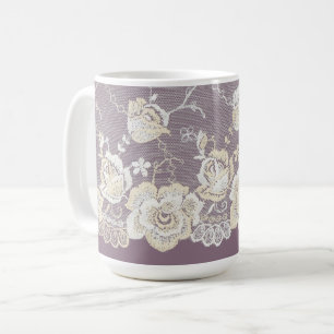 Mug Mariage Fleur Orchidée Violet Romantique