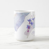 Mug Mariage fleur sauvage Bridesmaid Peri ID954 (Centre)