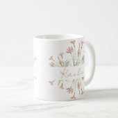 Mug Mariage Fleur Sauvage Charme Élégant  (Devant droit)