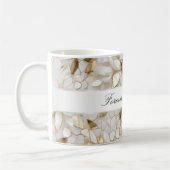 Mug Mariage Fleurs de Lotus Blanches Luxe Or Chic (Gauche)