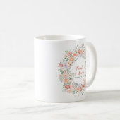 Mug Mariage Fleurs Florales de Printemps (Devant droit)