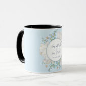 Mug Mariage floral bleu Tulip (Devant gauche)