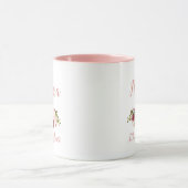 Mug Mariage floral Pink Marsala d'honneur (Centre)