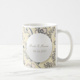 Mug Mariage floral Vintage rustique