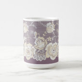Mug Mariage floral violet orchidée romantique (Centre)