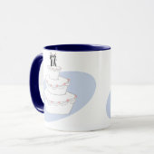 Mug Mariage Gâteau Deux Pièces (Devant gauche)