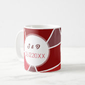 Mug Mariage Géométrique Élégant (Devant gauche)