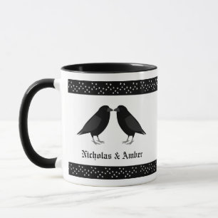 Mug Mariage gothique Baiser Ravens Personnalisé