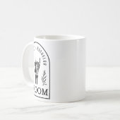 Mug Mariage gothique de garçon de la mort d'un célibat (Devant gauche)