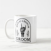 Mug Mariage gothique de garçon de la mort d'un célibat (Gauche)