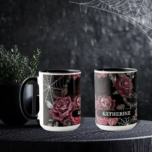 Mug Mariage gothique floral sombre et orageux Shower d