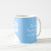 Mug Mariage Gown Blue 'Bridesmaid' (Devant droit)