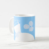 Mug Mariage Gown Blue 'Bridesmaid' (Devant gauche)