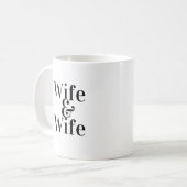 Mug Mariage homosexuel entre femmes et femmes (Devant gauche)
