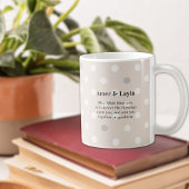 Mug Mariage islamique initial beige points Nikah