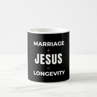 Mug Mariage + Jésus = Longévité