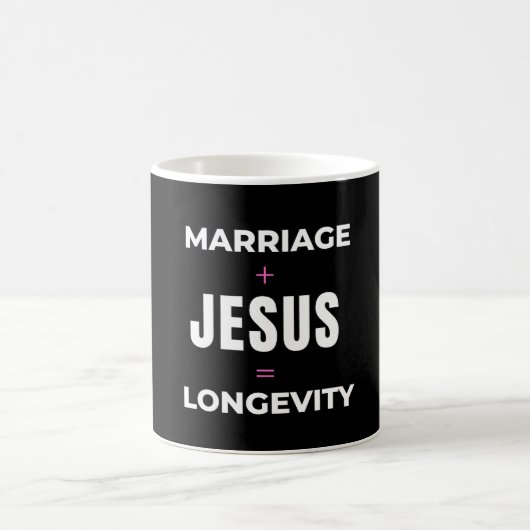 Mug Mariage + Jésus = Longévité (Centre)
