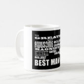 Mug Mariage Merci Best Men : Meilleur homme (Devant gauche)