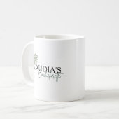 Mug Mariage Miami Palm Chic sur mesure Enterrement de (Devant gauche)