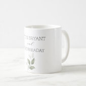 Mug Mariage moderne verdure (Devant droit)