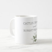 Mug Mariage moderne verdure (Devant gauche)