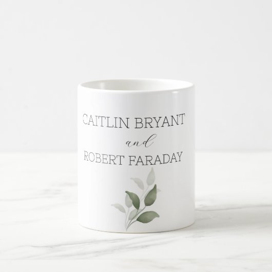 Mug Mariage moderne verdure (Centre)