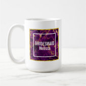 Mug Mariage moderne violet et or marbre Abstrait (Gauche)
