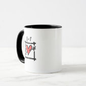 Mug Mariage motocyclette Grooms (Devant gauche)