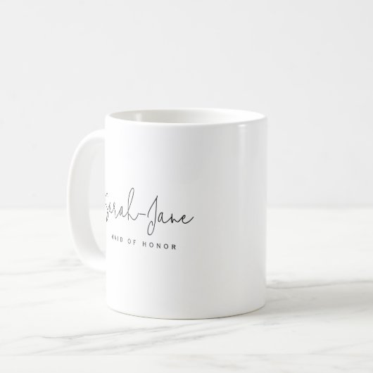 Mug Mariage Noir et Blanc (Devant gauche)