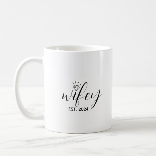 Mug Mariage personnalisé Année de mariage (Gauche)