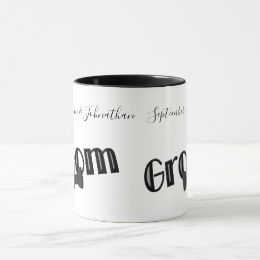 Mug Mariage personnalisé Cute Groom (Centre)