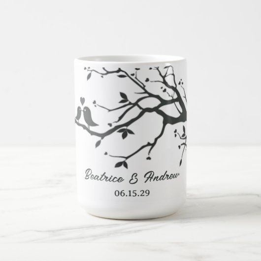 Mug Mariage personnalisé Date Anniversaire Inséparable (Centre)