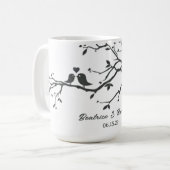 Mug Mariage personnalisé Date Anniversaire Inséparable (Devant gauche)