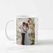 Mug Mariage photo Chanson paroles de moderne keepsaké (Gauche)