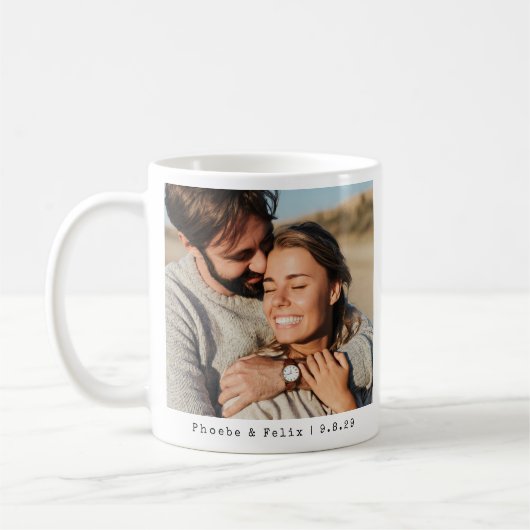 Mug Mariage photo Couple (Gauche)