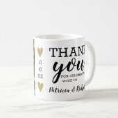 Mug Mariage photo de la mariée et de la mariée (Devant droit)
